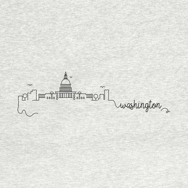 Washington DC City Signature by kursatunsal